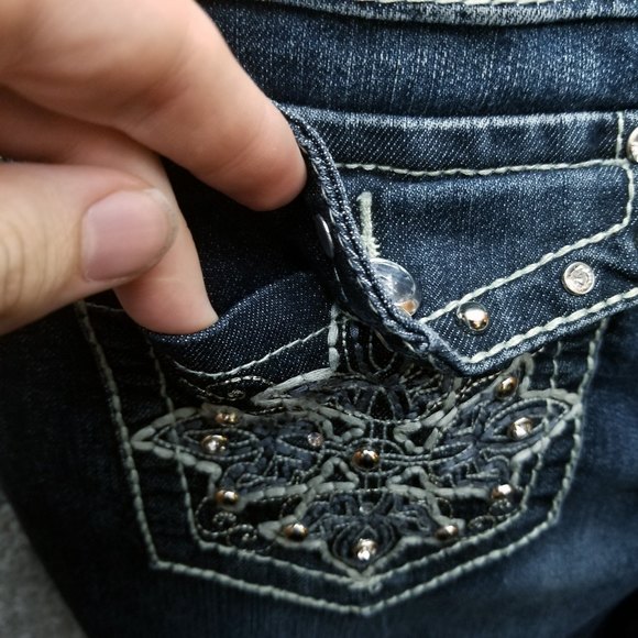 Earl Jeans Women's 10 Blue Capri Jeans 31.5" 20.25" 9.5" - Picture 5 of 11